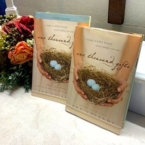 Ann Voskamp one thousand gifts personal/Bible study guide/book on thankfulness